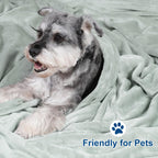 Phf Ultra Soft Fleece Blanket King Size, No Shed No Pilling Luxury Plush Cozy 300Gsm Lightweight Blanket For Bed, Couch, Chair, Sofa Suitable For All Season, 108' X 90', Sage Green