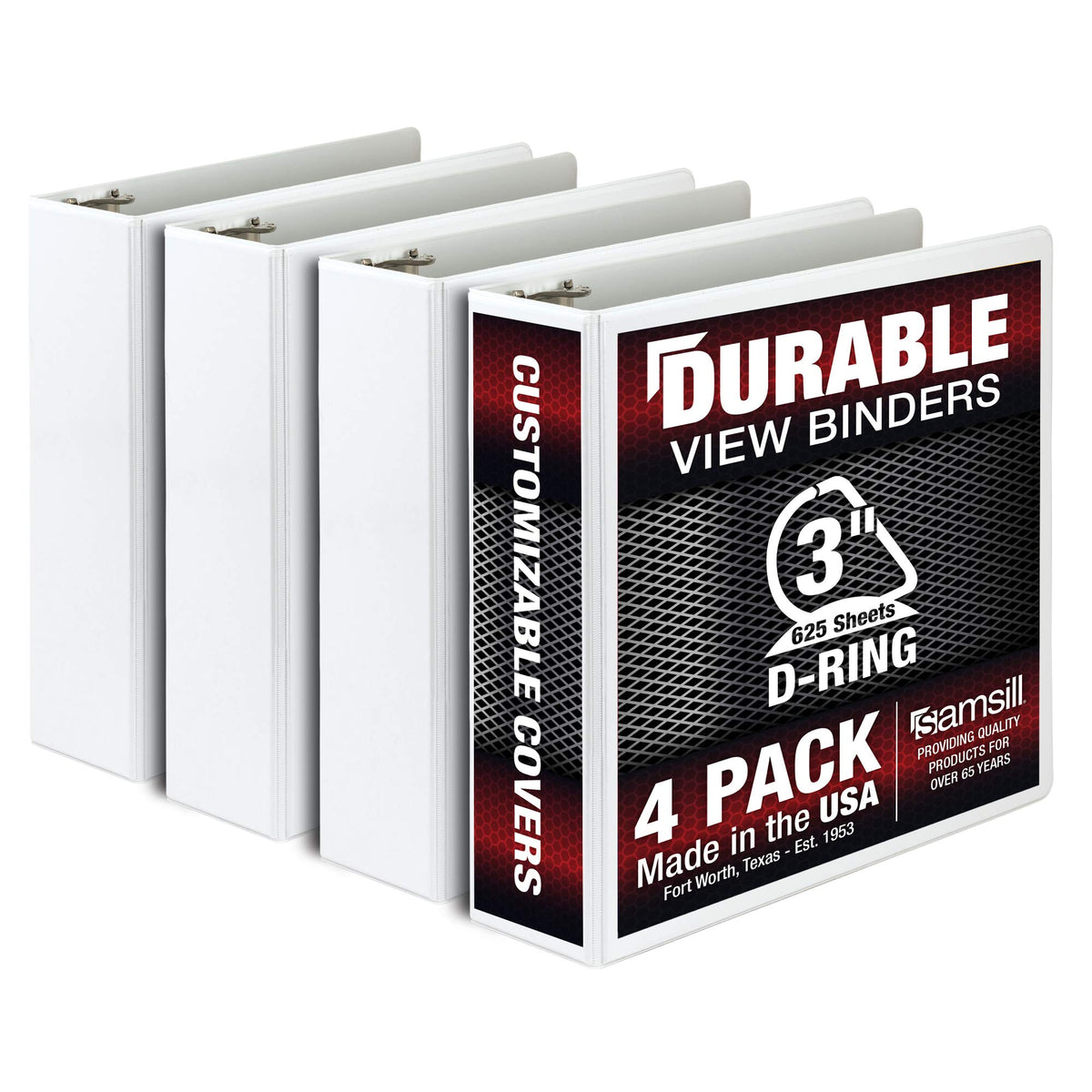 Durable 3' View D Ring White