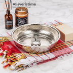 Alisveristime Traditional Turkish Bath Hammam Bowl With Authentic Motifs (440Gr (15.50 Oz) Made Of Zinc (7.87-Inch Diameter) (Si
