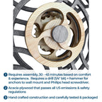 Mindsight Kinetic Wall Art MS-034, Wood, Ripple - Glacier Gray