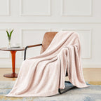 Cymula Super Soft Pink Throw Blanket 50X60 Inches- Lightweight Plush Fuzzy Fluffy Warm Cozy Blankets And Throws For Sofa Bed All