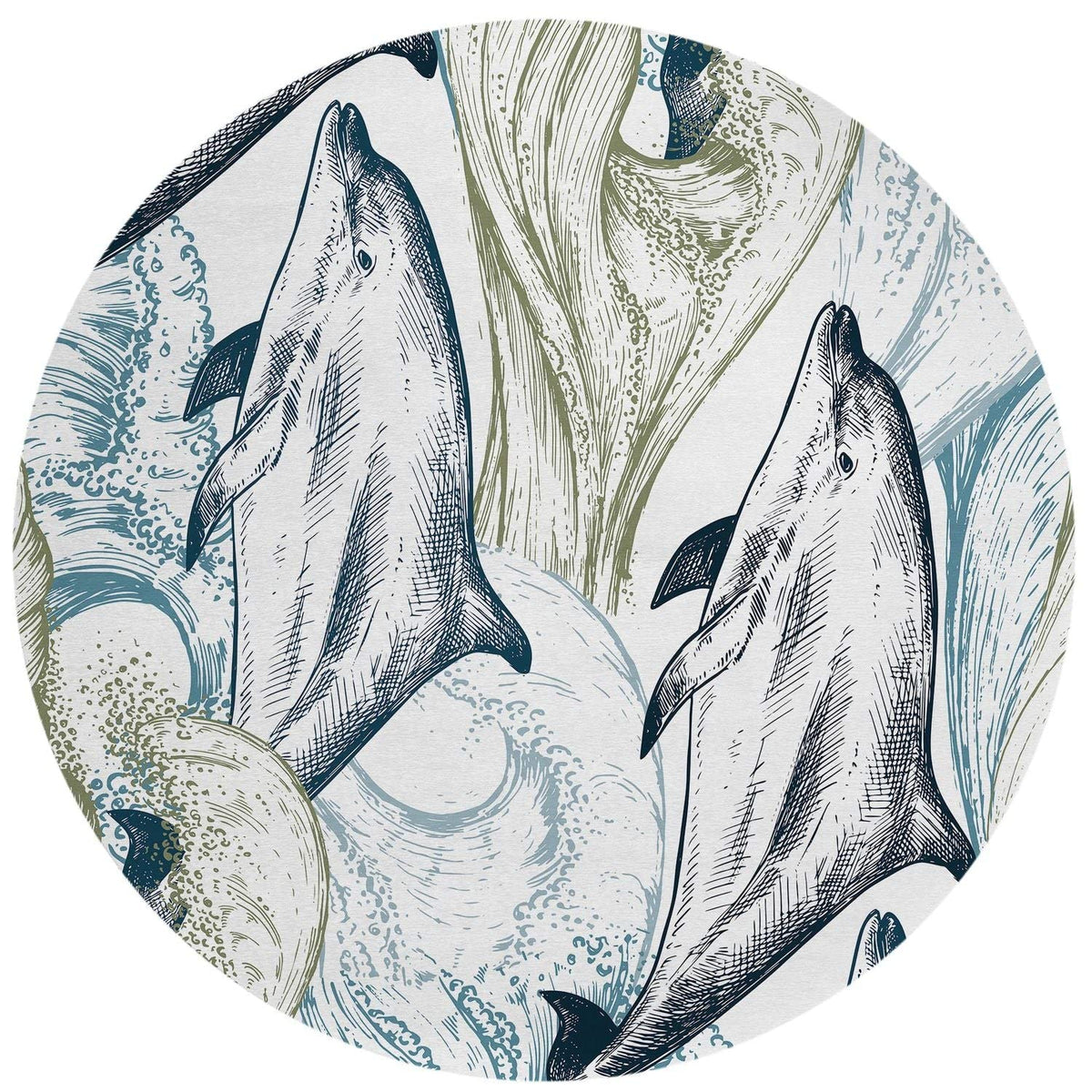 Harbor Ha10 Ivory Coastal Rug Round 8' X 8'
