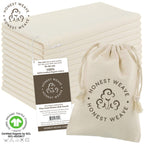 Honest Weave Gots Certified 100% Organic Flour Sack Cotton Kitchen Hand And Dish Towel Sets - Extra Large 27X27 Inches, Fully He