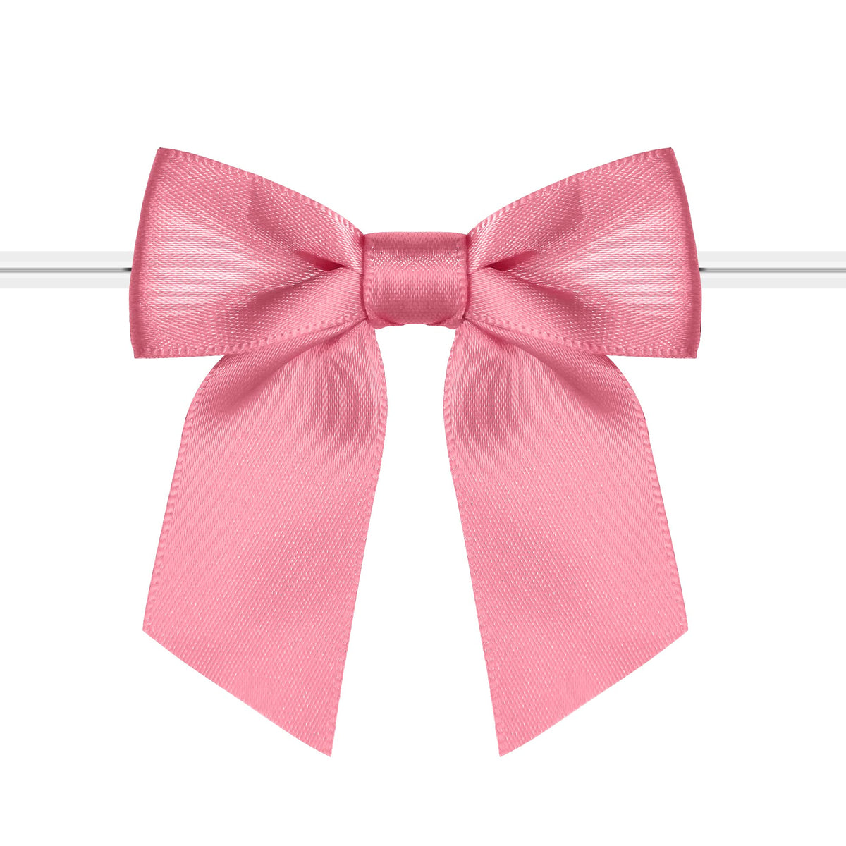 Rainbow Pana 120 Pack Twist Tie Bows For Treat Bags 25 Blush Pink Satin Ribbon Bows For Package Craft Gift Wrapping Decoration