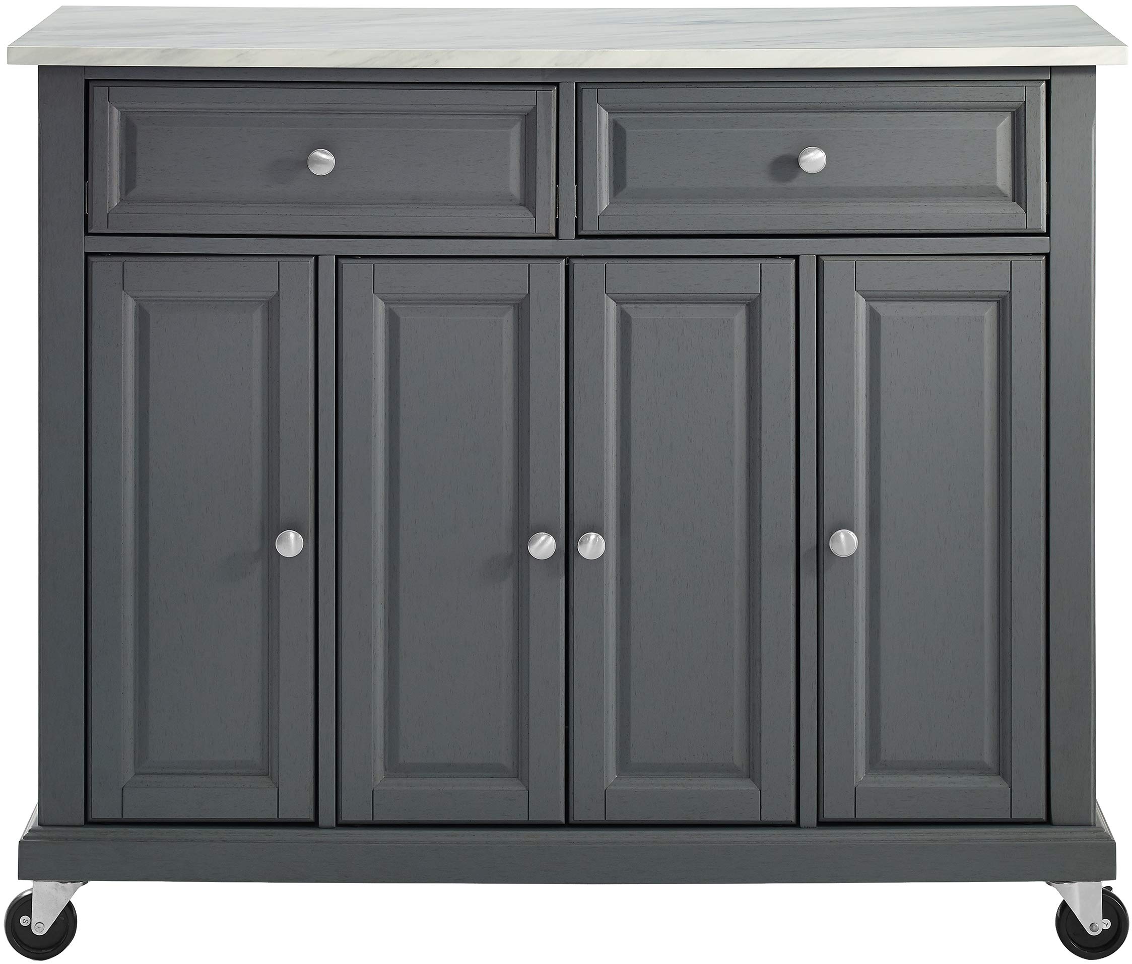 Crosley Furniture Avery Rolling Storage Cart and Kitchen Island - Thumbnail 4