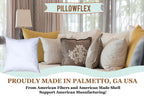 Pillowflex Set Of 2 (15X15) Premium Polyester Pillow Inserts - European Square Pillow Forms, Machine Washable, Sham Pillow Inser