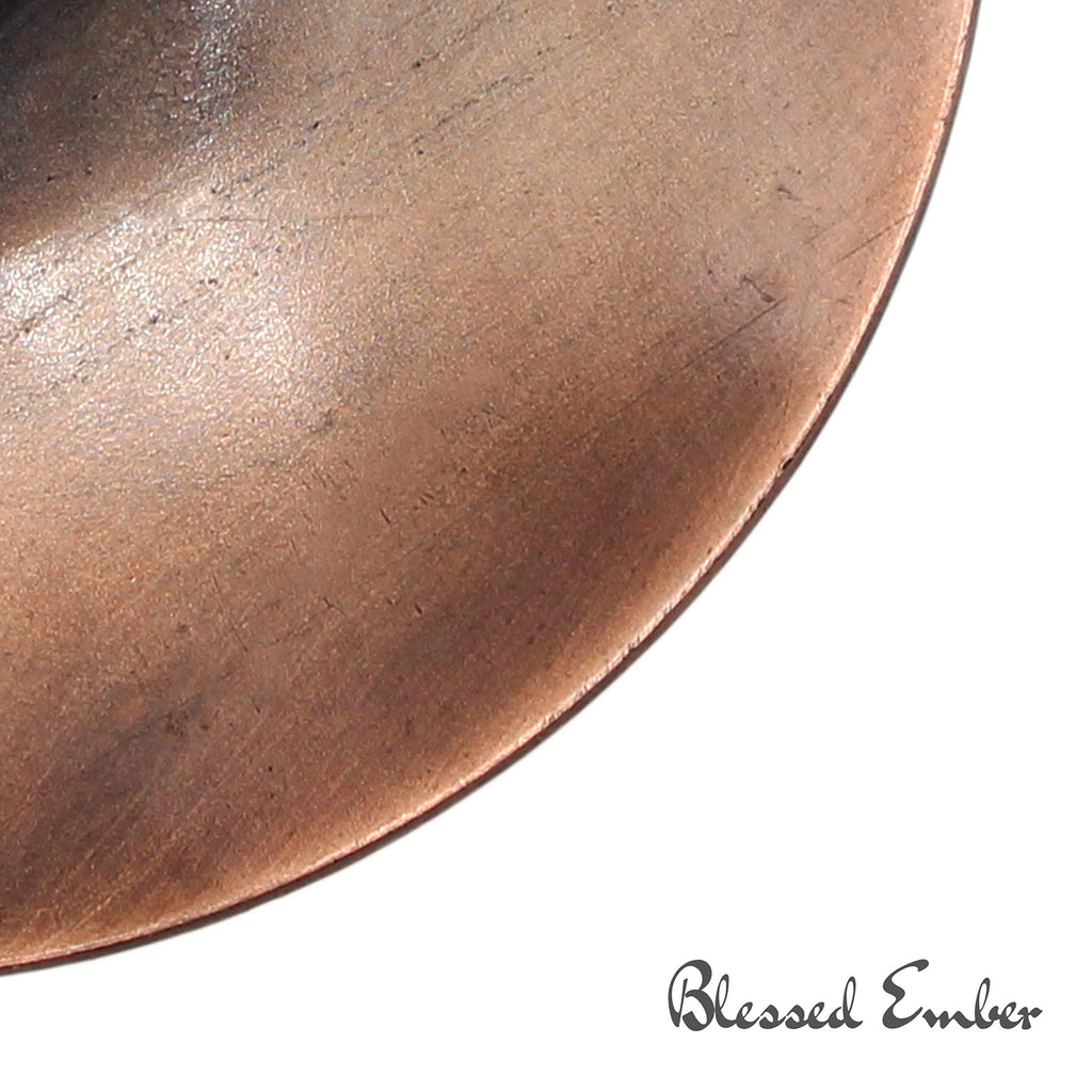 Blessed Ember Palo Santo Holder, Antiqued Rustic Copper Finish With 5 Palo Santo Sticks Included