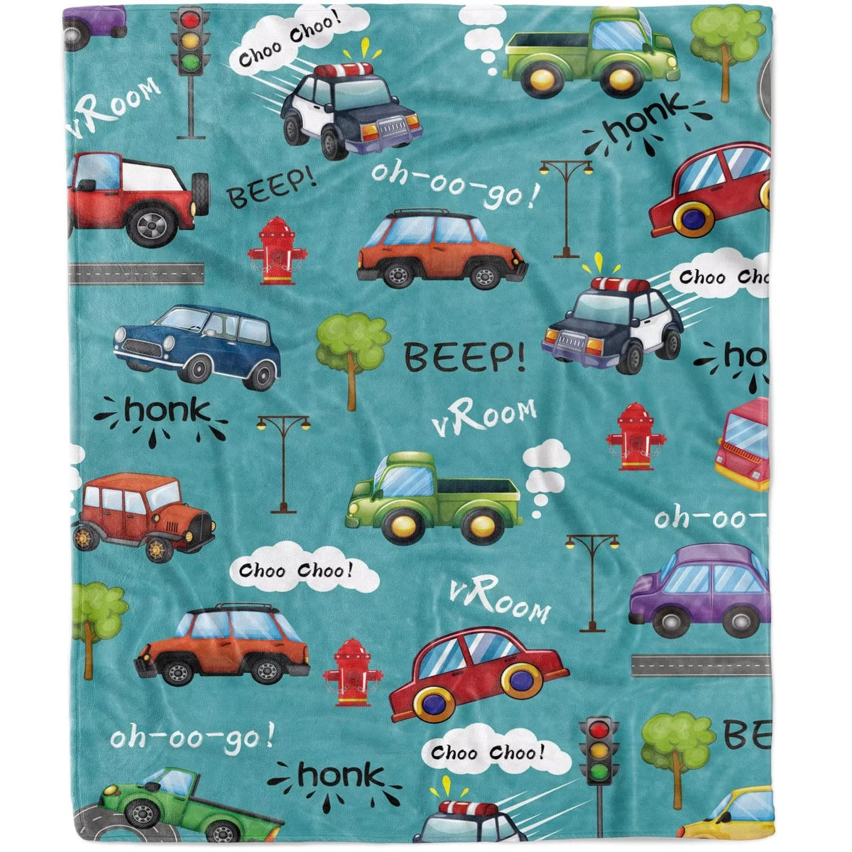 Car Blanket For Kids, Comfy Plush Flannel Fleece Throw Blanket Lightweight Warm Cute Car Blanket, Soft Fluffy Fuzzy Blanket For