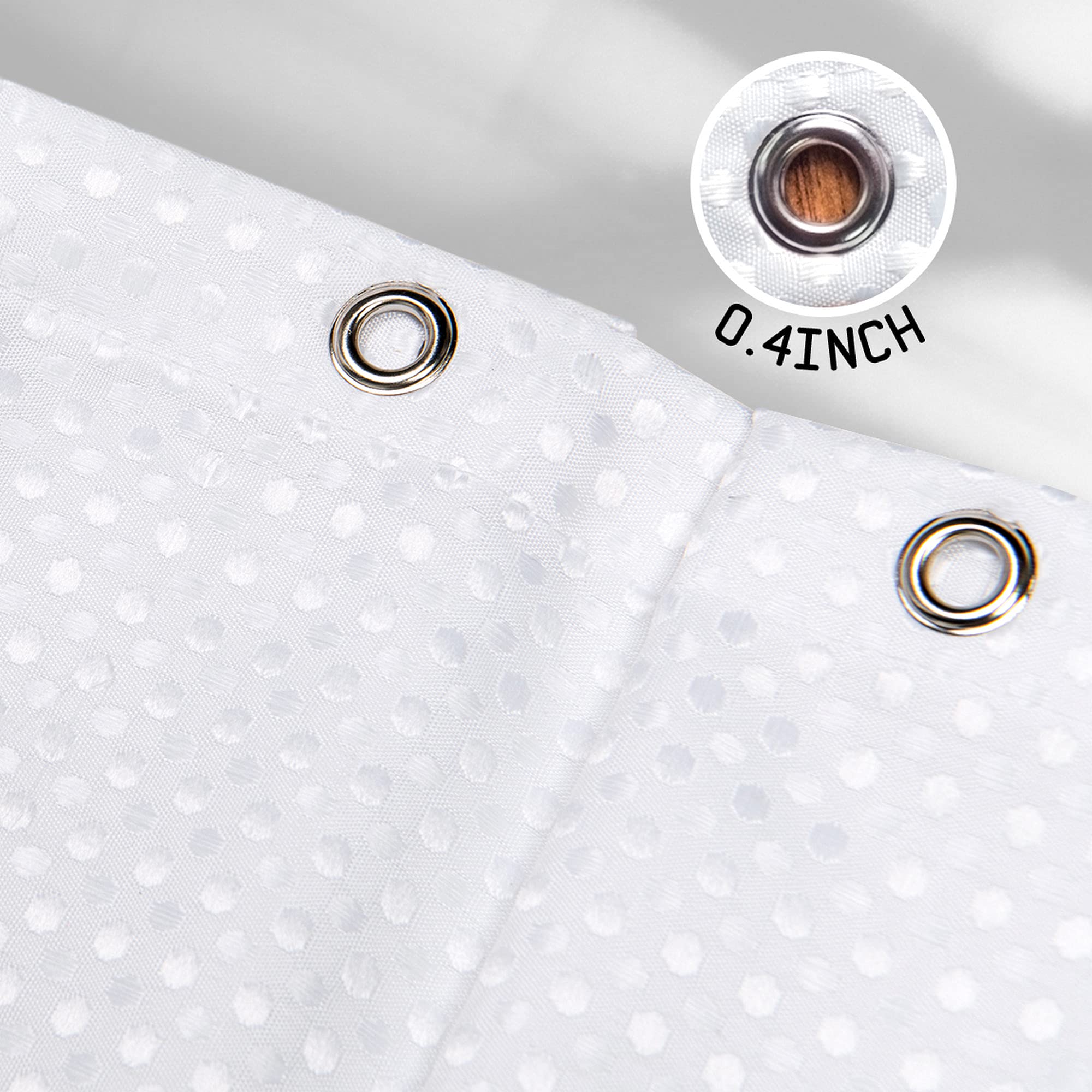 Silver Grey Hotel Style Shower Curtain Small Size Luxury Ombre Waterproof Waffle Cloth Shower Stall Curtains For Rv Bathroom Gre