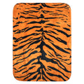 Everything Comfy Tiger Print Decorative Throw Blanket, 42X60 Inch, Orange