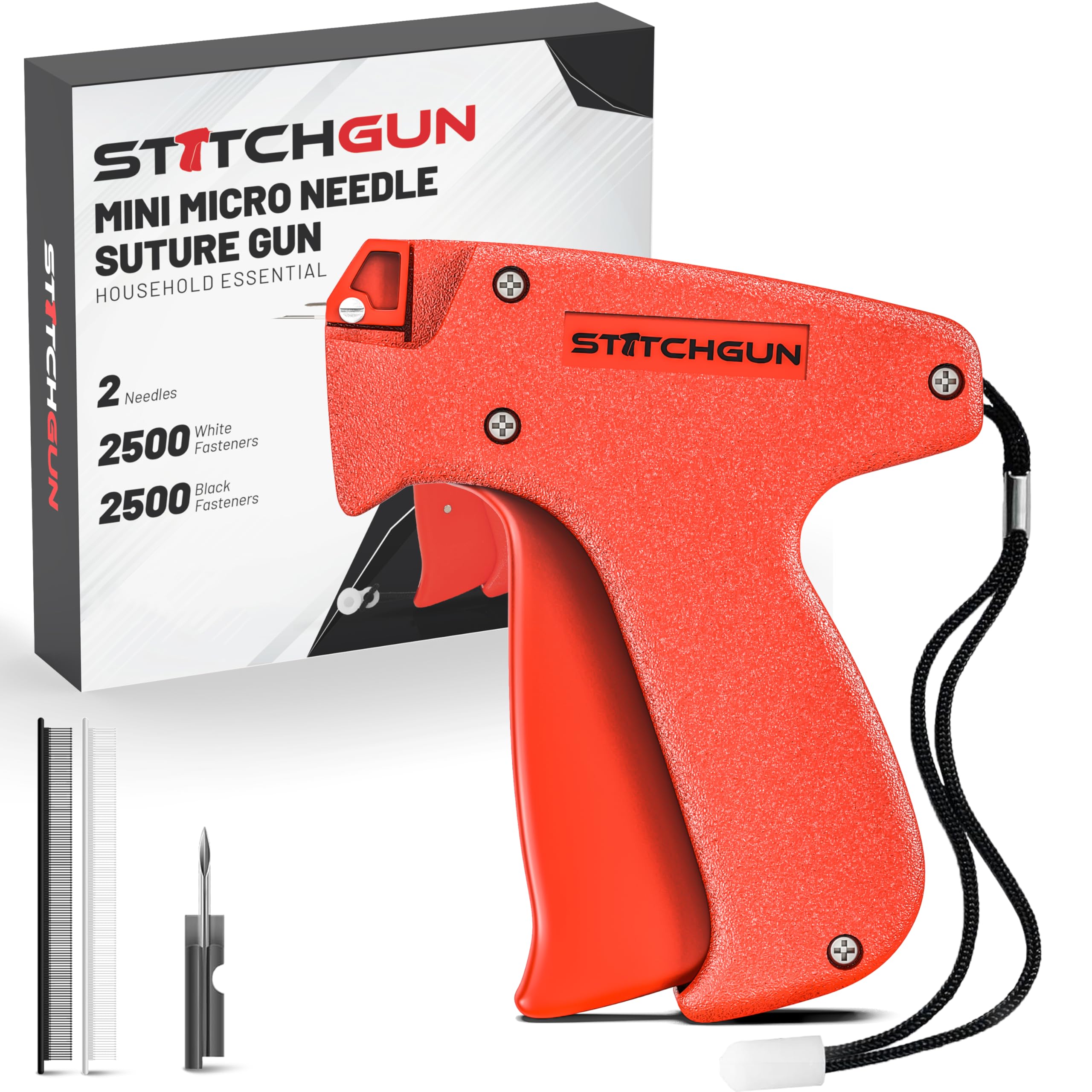 Stitch Gun Stitchy Gun Kit - Mini Micro Handheld Needle Stitching, Sewing, Hemming Stitch Gun For Clothes - Ergonomic Design, Pr