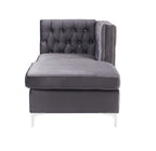 Acme Furniture Jaszira Modular - Chaise in Gray Velvet