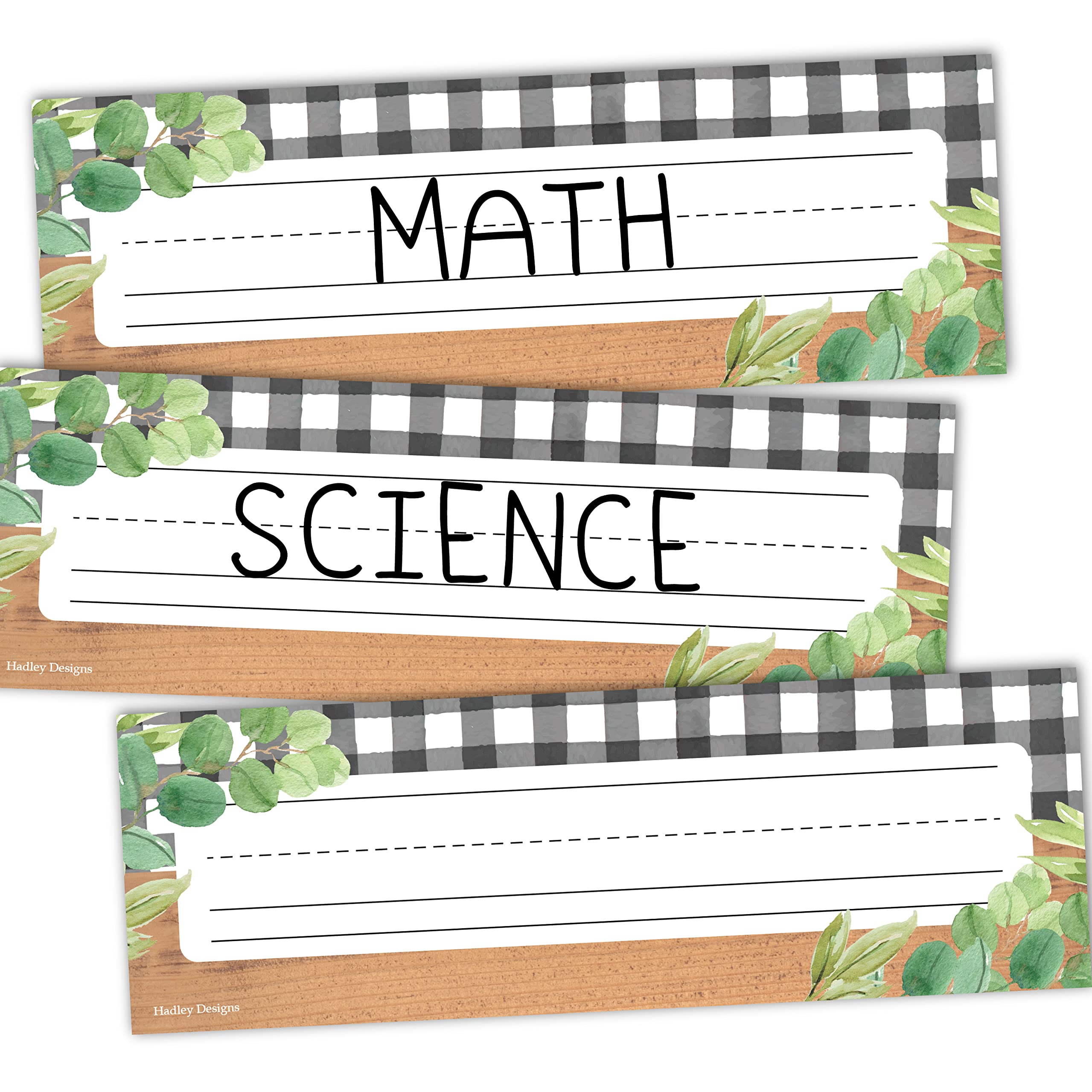 25 Farmhouse Classroom Name Tags For Classroom Cubbies - Student Desk Name Plates For Classroom Desk Name Tags, Student Desk Nam