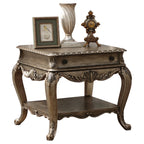 Acme Ragenardus 1 Drawer Wooden End Table With Bottom Shelf In Vintage Oak