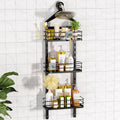 ODesign 3 Tier Height-Adjustable Shower Caddy Hanging Anti-Swing-Over The Shower Head Caddy-Shower Storage Organizer Bathroom Sh