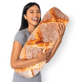Much Comfort 32' 3D Seeded Baguette Throw Pillow - Made With Super Soft, Ultra Premium Fabric - Cute, Comfortable, Plush, Stuff