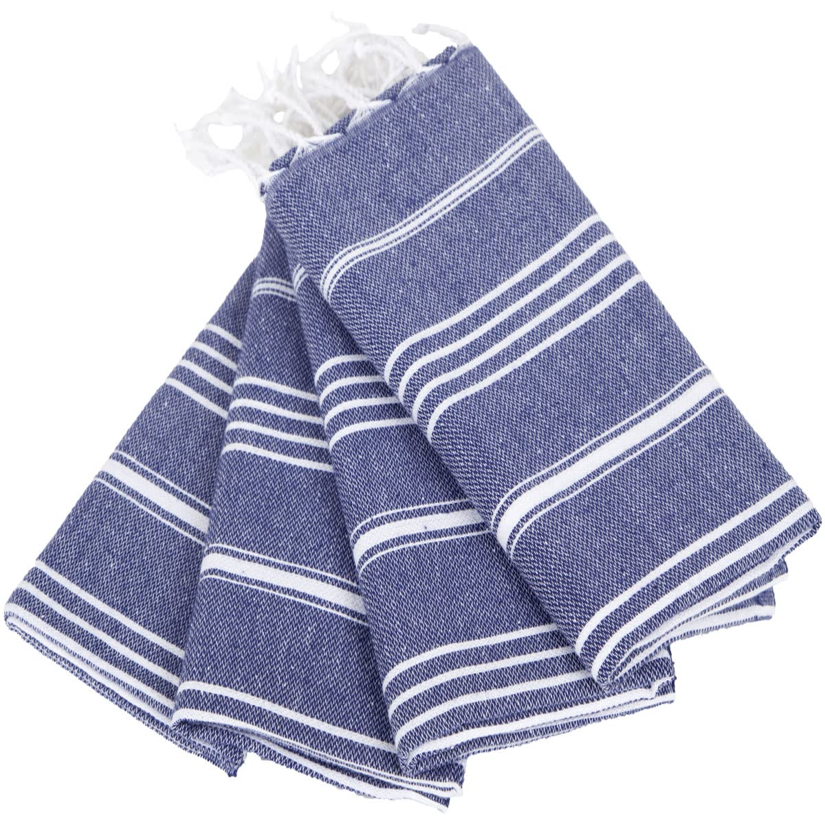 Clotho 4 Pack Turkish Hand Towels for Bathroom | 100% Cotton 18 x 40 Inches | Decorative Kitchen Towels Set of 4 for Face Hair |