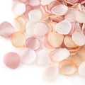Lings Moment Pink Rose Petals for Wedding, Gold Artificial Flower Petals for Wedding Aisle, Flower Girl Baskets, Centerpieces &