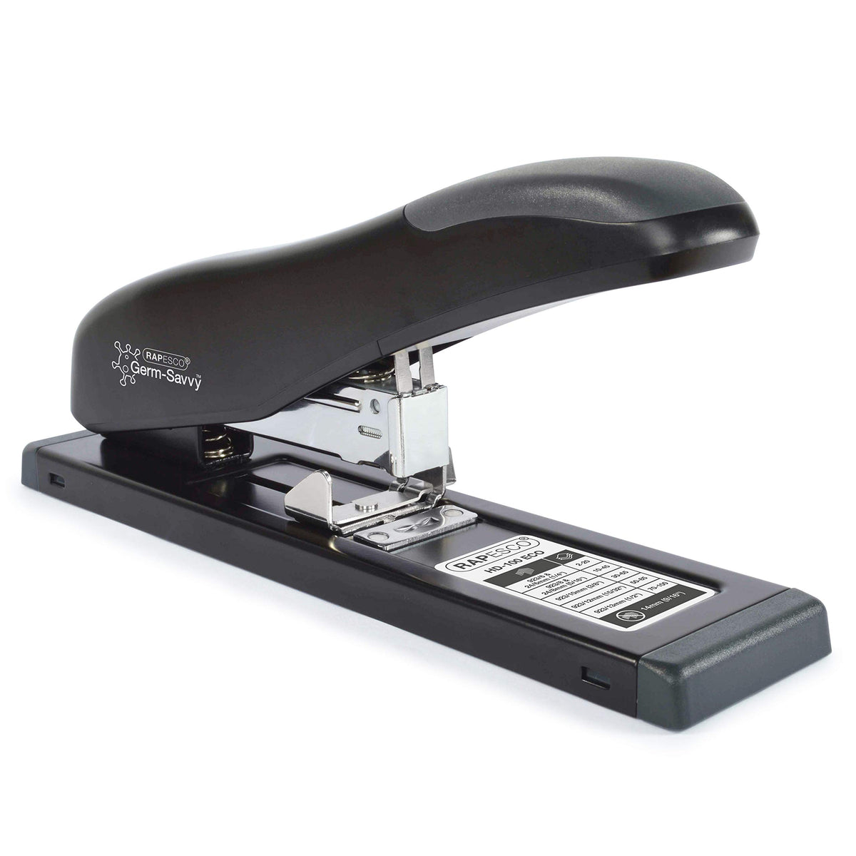 Rapesco Heavy Duty Stapler, Hd-100, 100 Sheet Capacity, Black (1276)