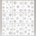 Amaonm Removable 93PCS Christmas Static Glitter Snowflake Wall Decals Christmas Party Supplies Decoration Sticker Christmas Deco