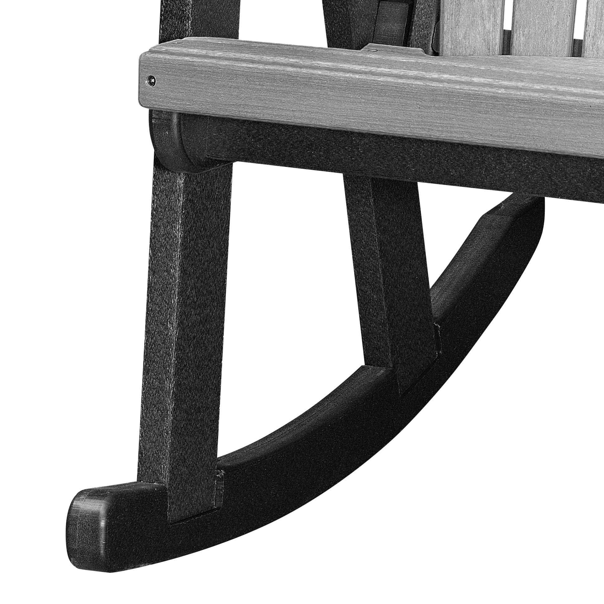 American Furniture Classics Rocking Chair, Light Grey and Black