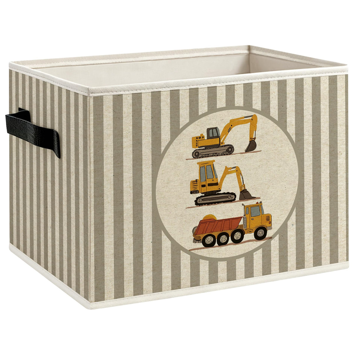 CUANFDDSF Construction Boy Nursery Foldable Storage Bins Box with Handles