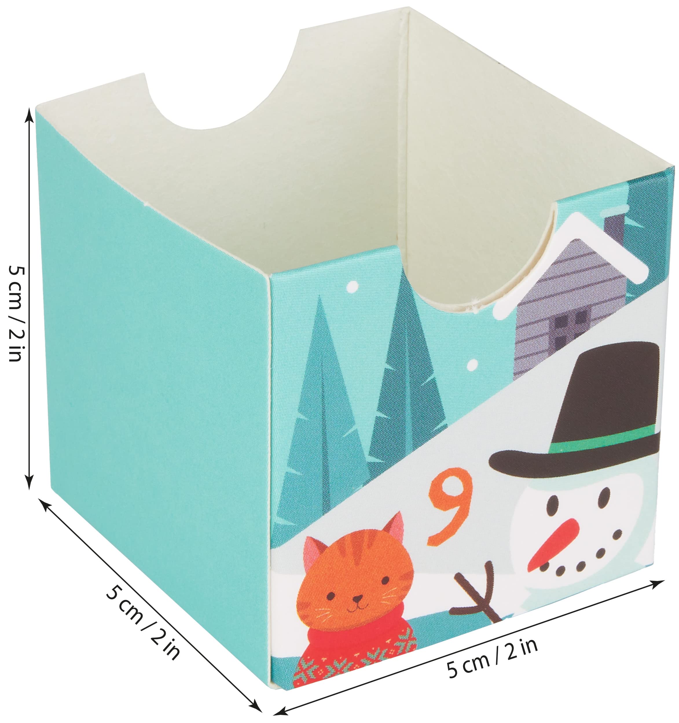 BRUBAKER Reusable Advent Calendar for Cats - DIY Christmas Calendar with 24 Doors for Treats, Snacks, and Surprises