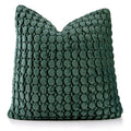 Cocoploceus 1 Piece Euro Sham Forest Green 24X24 Pillow Covers Green Farmhouse Pillow Covers Velvet Square Cushion Covers Soft B