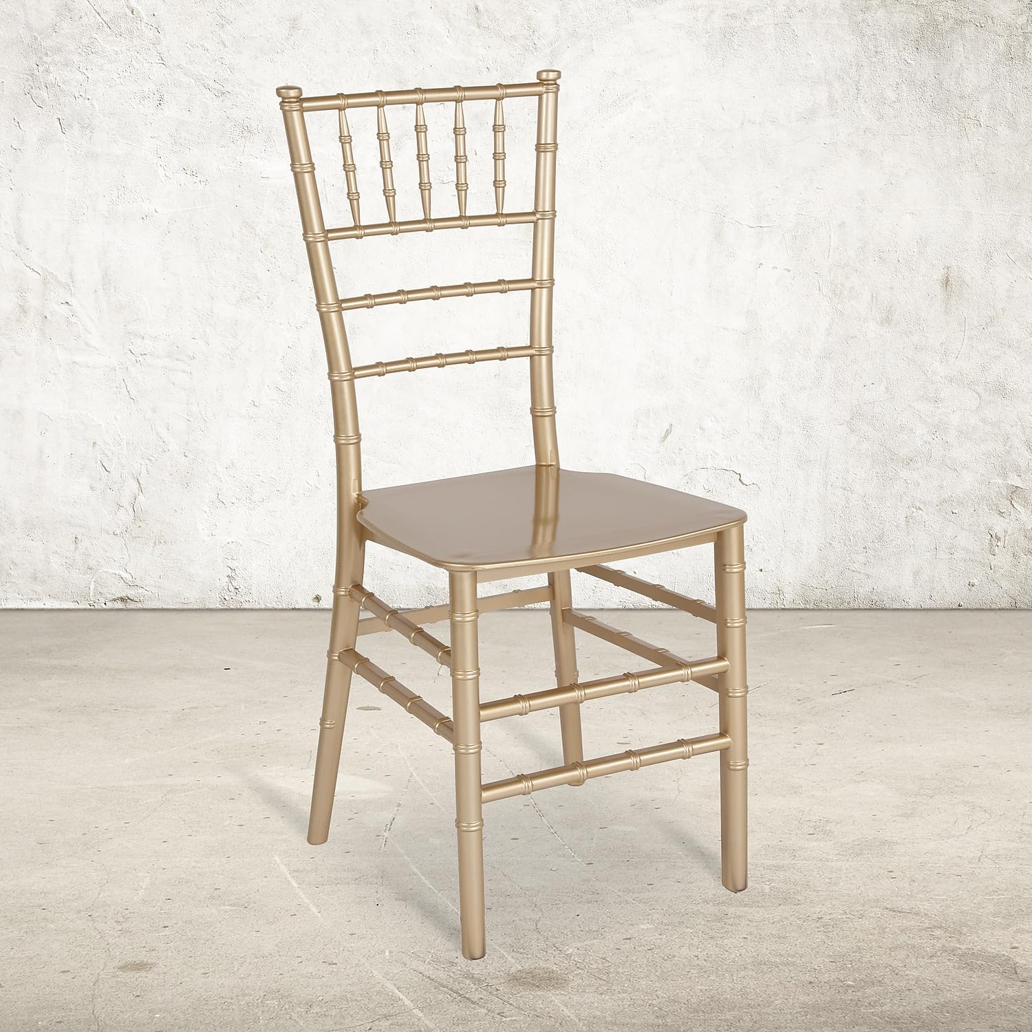 Flash Furniture HERCULES Series Gold Resin Stacking Chiavari Chair