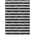 Addison Rugs Surfside Asr42 Midnight 8' X 10' Indoor Outdoor Rug, Easy Clean, Machine Washable, Non Shedding, Bedroom, Living Room, Dining Room, Kitchen, Patio Rug