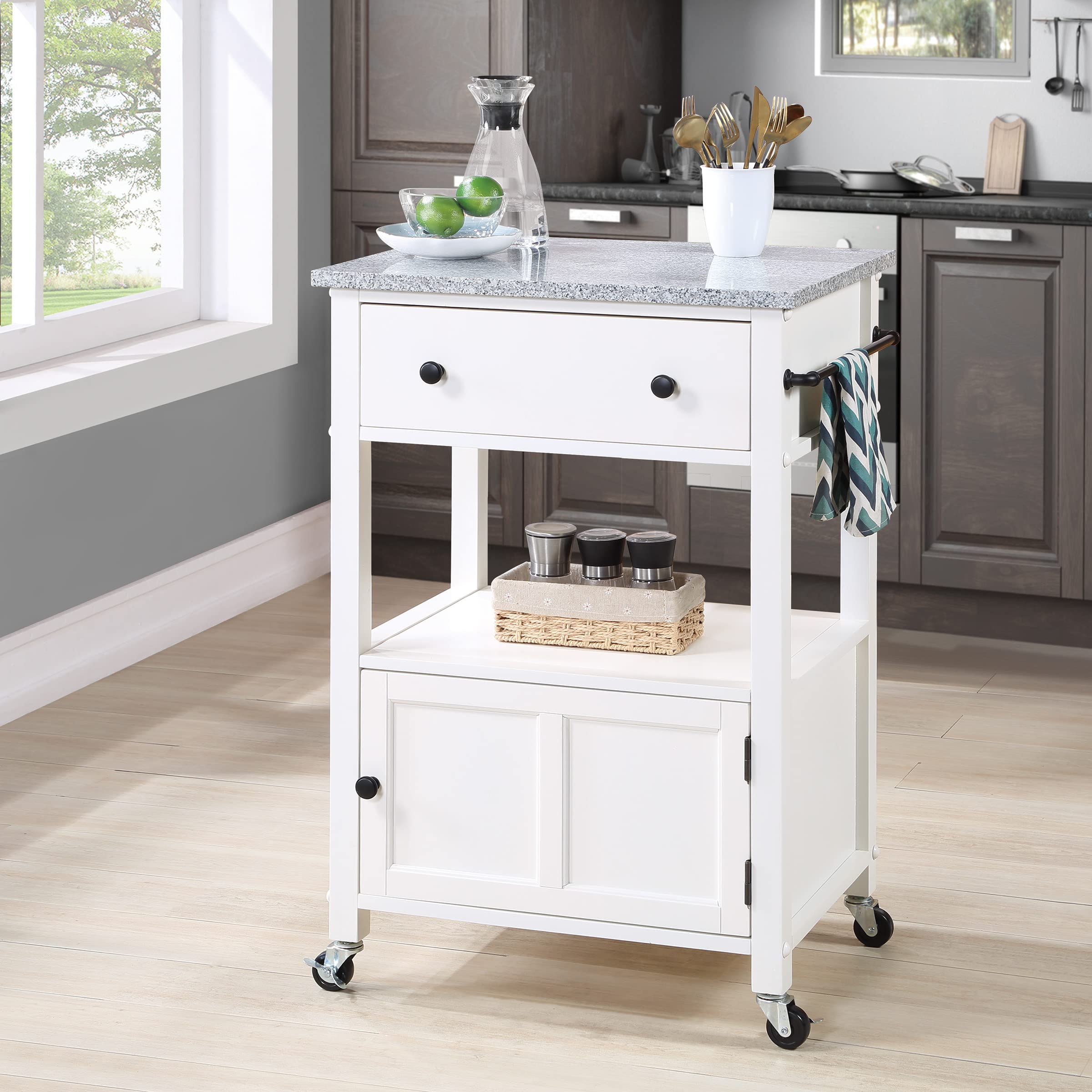 OS Home and Office Furniture Fairfax Kitchen Cart