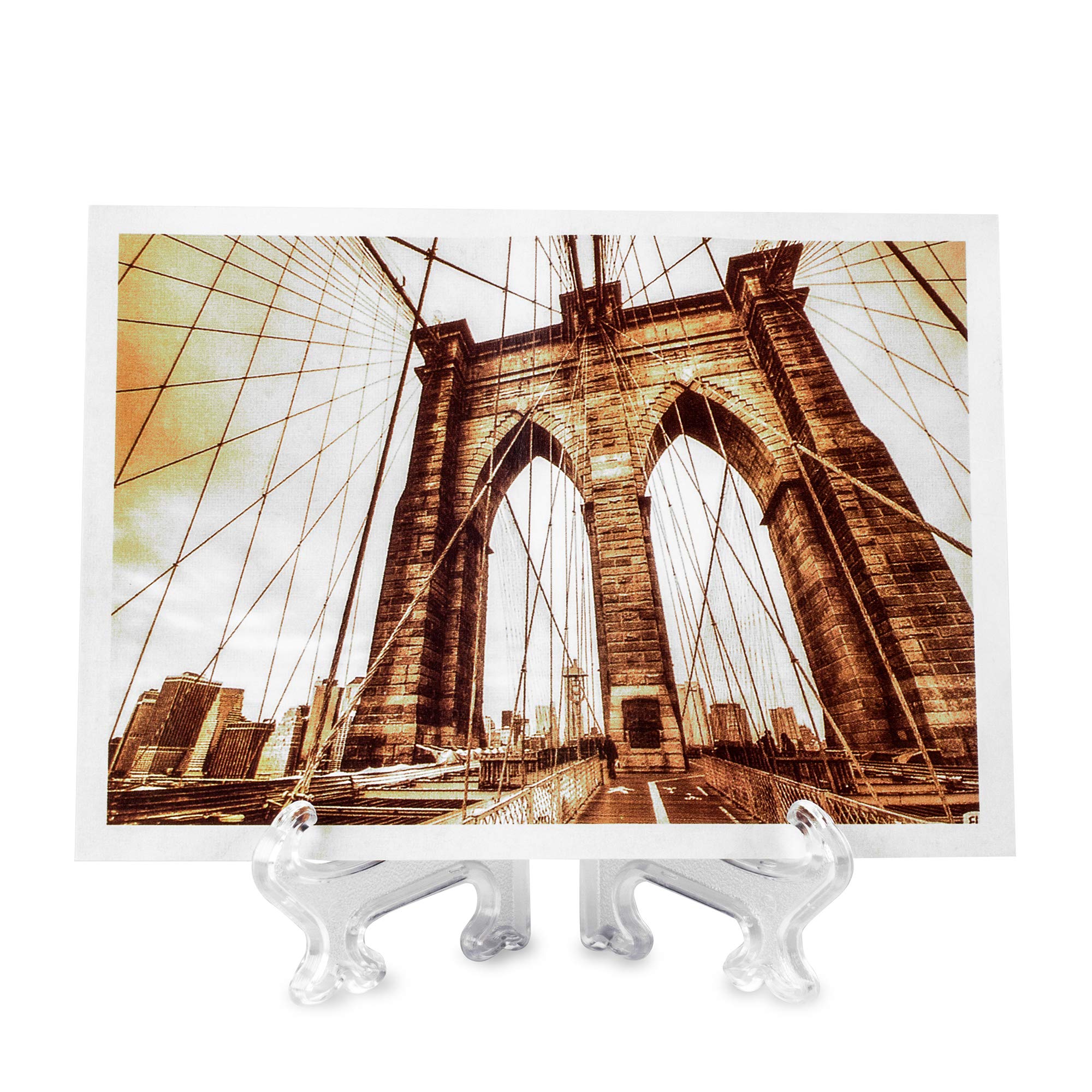 Super Z Outlet Clear Plastic Easels Or Stand/Plate Holders To Display Pictures, Placecards, Or Other Items At Weddings, Home Dec
