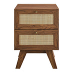 Modway Mod-7050-Wal Soma 2-Drawer Nightstand, Walnut