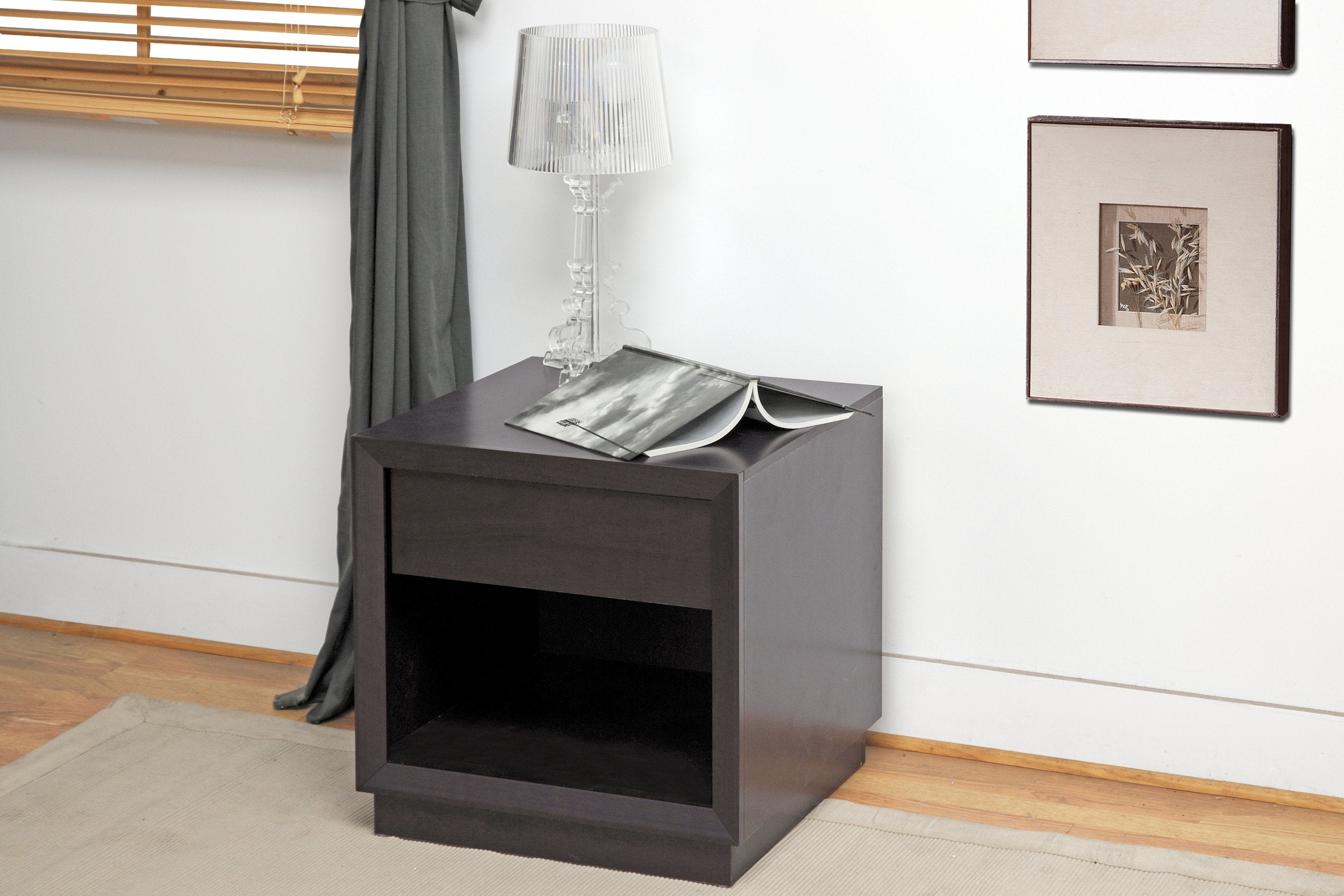 Baxton Studio Girvin Modern Accent Table and Nightstand, Brown
