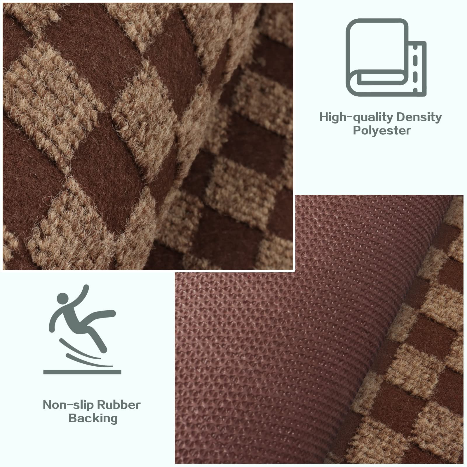 Custom Size Runner Rug 2 Ft X 58 Ft, Zgr 2-82Ft Carpet Runners Hallway Entryway Kitchen Garage Laundry Room Area Rugs With Non-S