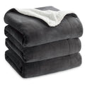 Bedsure Sherpa Fleece King Size Blanket For Bed - Thick And Warm Blankets For Winter, Soft And Fuzzy Large Blanket King Size, Ch