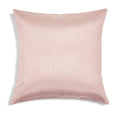 Aiking Home Solid Faux Silk Euro Sham/Pillow Cover, Zipper Closure, 24 By 24 Inches, Rose Pink