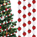 Jetec Christmas Candy Garland Multi Color Glitter Beaded Garland Candy Beads Tree Garland Red and White Plastic Beads Garland fo