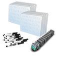 9 X 12 Letters And Numbers Learning Mat + Black Marker + Student Eraser Class Pack - 36 Pcs