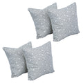 Blazing Needles Square Polyester Jacquard Throw Pillows, 17", Banyan Linen 4 Count