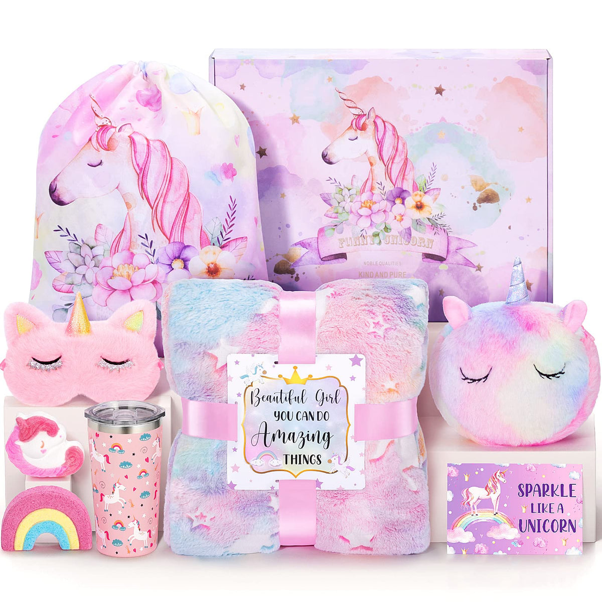 Tiblue Unicorn Toys For Girls Age 4-6, Preschool Kindergarten Back To School Gift Unicorn Birthday Gifts For 4 5 6 7 8 9 10 11 1