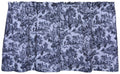 Victoria Park Toile 68-Inch-by-30 Inch Tailored Tier Curtains, Black