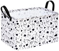 MAIZMZ Girls Empty Gift Basket Heart Print Storage Cube for Women, Closet Shelf Organizer Bins with Handles Nursery hamper Kids 