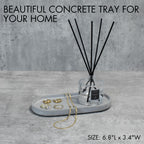 Decorative Bathroom And Vanity Tray - A Modern Concrete Tray To Beautifully Display Lotion & Soap Dispensers On Your Bathroom Co