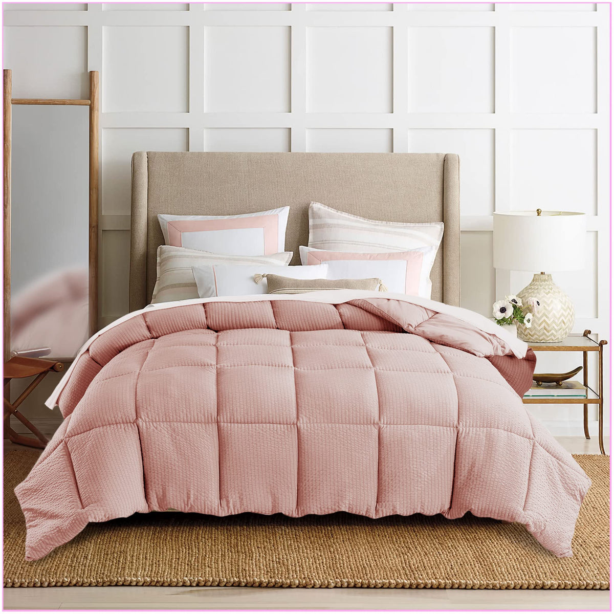 Kasentex Premium Soft Fluffy All Season Down Alternative Bedding, Cozy Reversible, Ultra Plush Luxury Microfiber Bed Duvet Inser