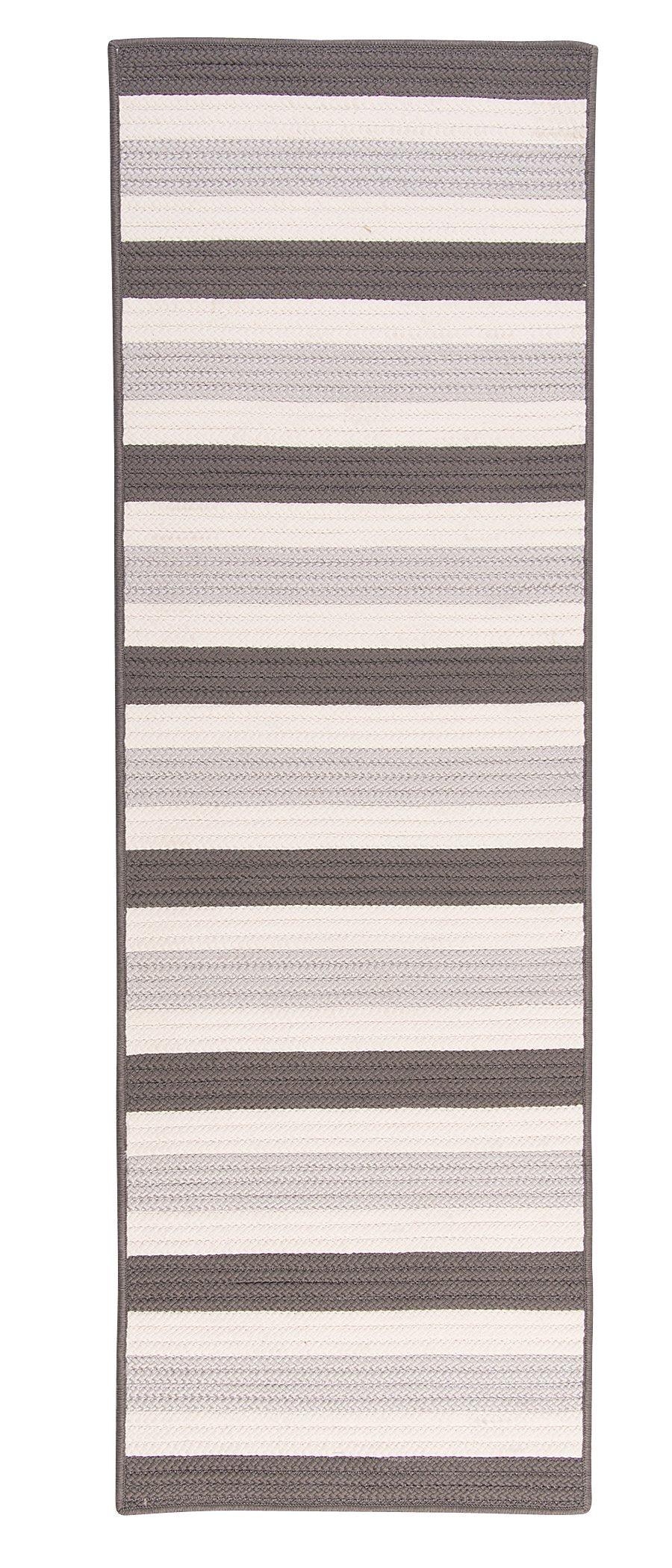 Stripe It Rug, 2 By 6-Feet, Silver