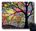 Schoolsupplies Colored Trees Picture Anti-Slip Laptop Pc Mice Pad Mat Mousepad For Optical Laser Mouse