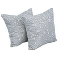 Blazing Needles Square Polyester Jacquard Throw Pillows, 17", Banyan Linen 2 Count