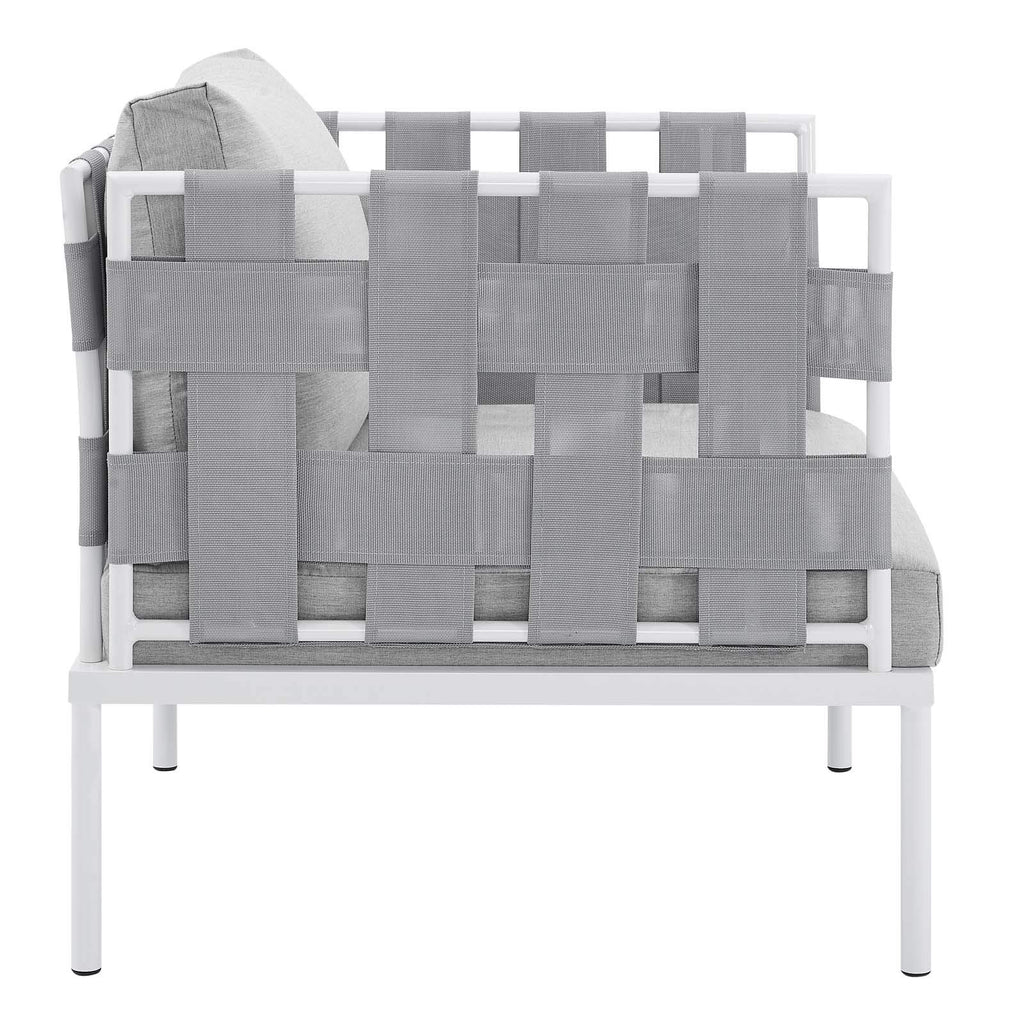 Modway EEI-4956-GRY-GRY Harmony Outdoor Patio Aluminum Armchair, Gray Gray