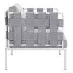 Modway EEI-4956-GRY-GRY Harmony Outdoor Patio Aluminum Armchair, Gray Gray